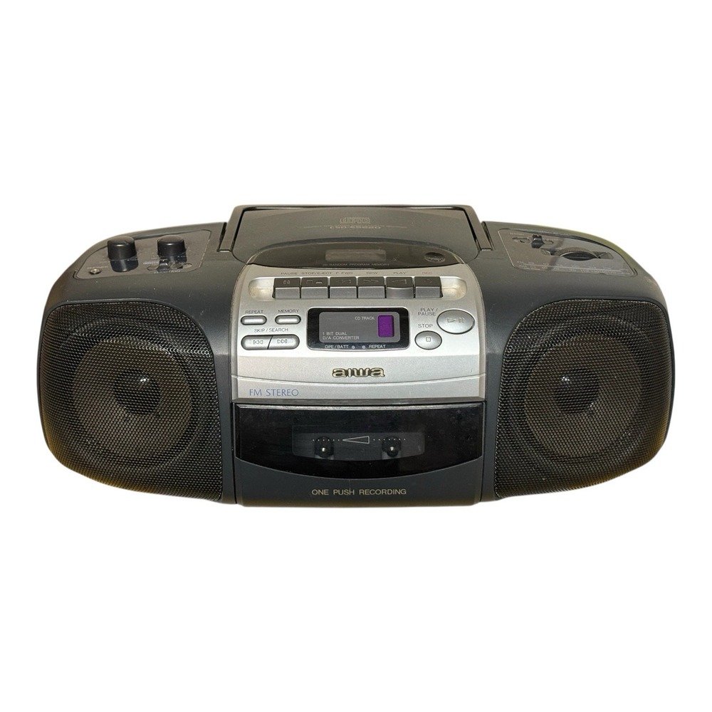 Vintage AIWA Compact Disc Stereo Radio Cassette Recorder 1997 Model CSD-ES220U